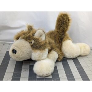 BJ Toys Timber Wolf Plush 15 Inch Long Stuffed Animal Toy